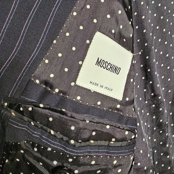 Vintage Moschino Wool Striped Blazer and Pants - Picture 4 of 11